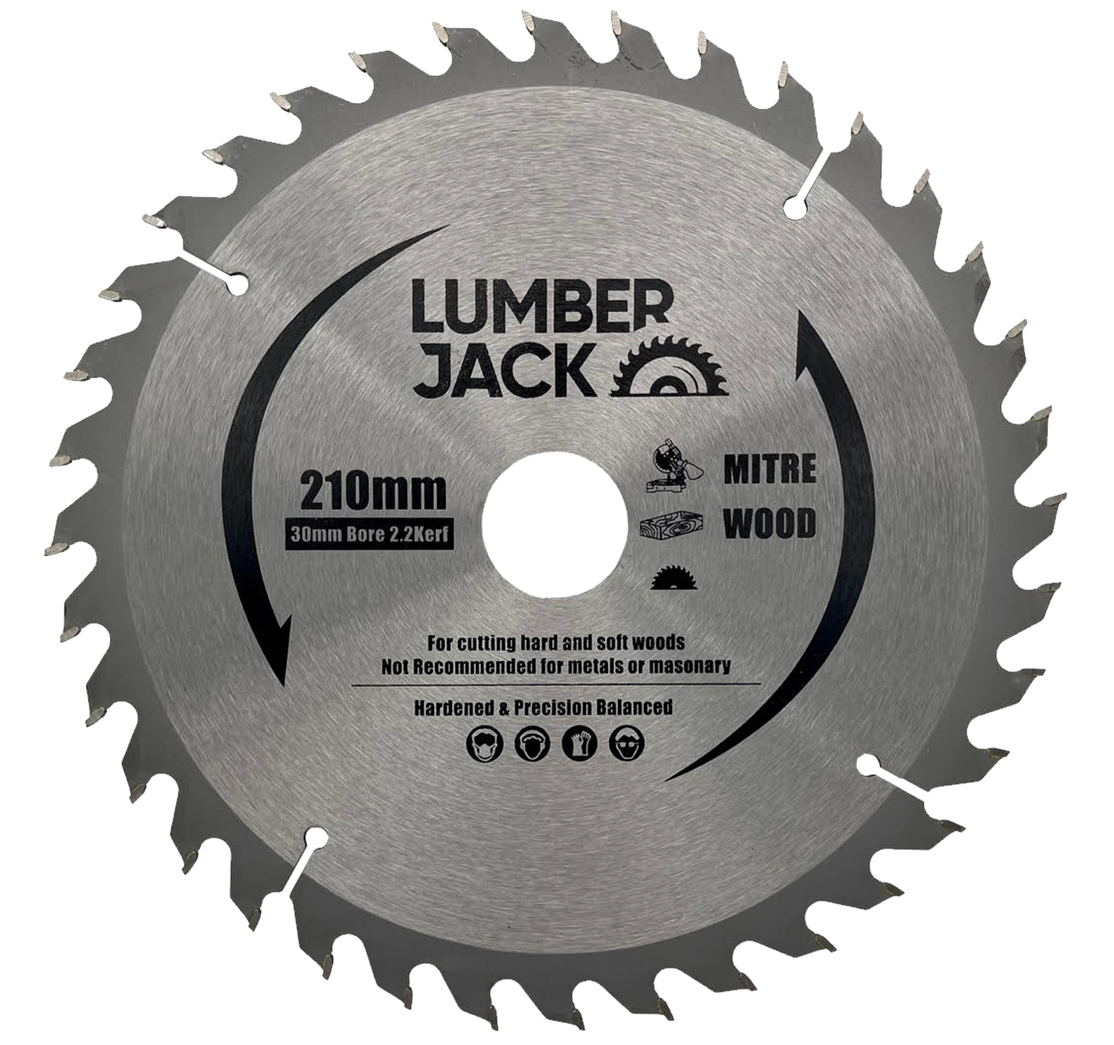 Lumberjack 210mm 36 Tooth Circular Saw Blade 30mm bore