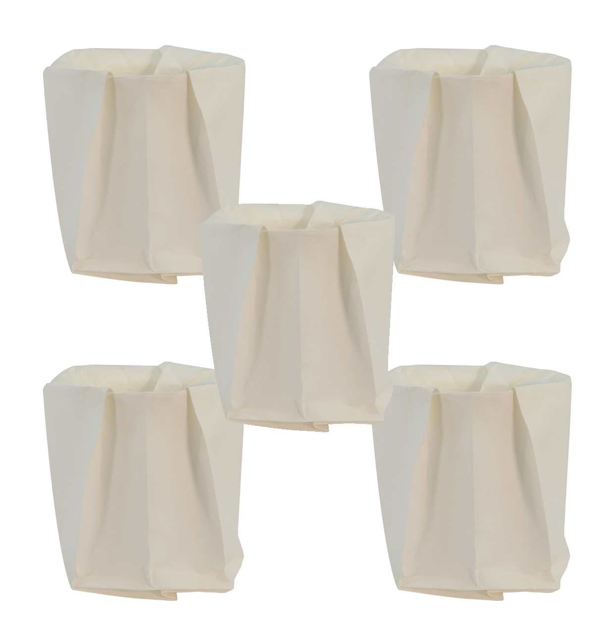 Lumberjack Pack Of 5 Replacement Paper Filter Bags For Extractor