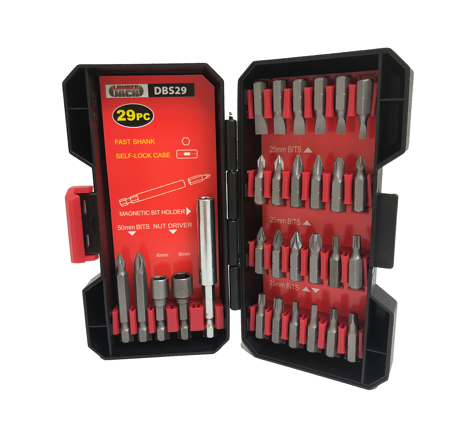 Lumberjack 29 Piece Screwdriver Bit Multi-functional Tool Set in Box