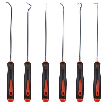 Autojack Long Reach Precision Hook & Pick Tool Set 6 Pieces