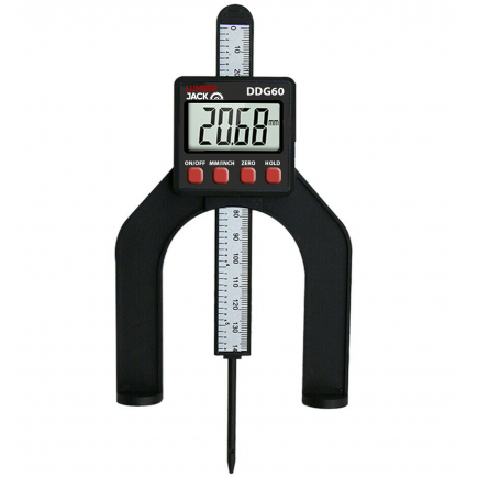 Lumberjack LCD Digital Height Depth Gauge Electronic Caliper Magnetic Ruler Tool 0- 85mm