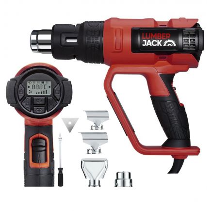 Lumberjack Heavy Duty Digital Heat Gun 2000W with Over Heating Protection