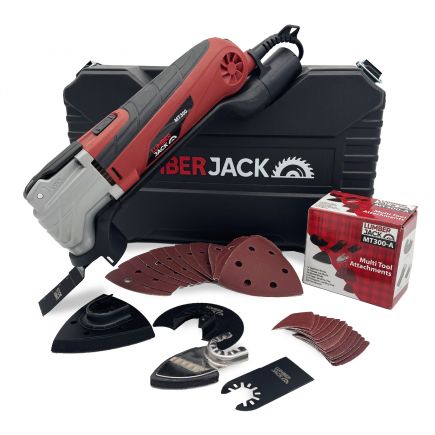 Lumberjack Electric Multi Tool Oscillating 300W Variable Speed with 29 Accessories Included