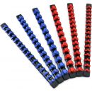 Autojack 6 Piece Blue and Red Sliding Socket Rail 1/4