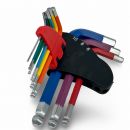 Autojack Mini Ball End Allen Hex Key Set 9Pc Multi Coloured Tools