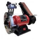 Lumberjack 150mm Bench Grinder with 50mm Belt Sander & LED Work Light