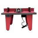 Lumberjack PRO SERIES Cast Iron Router Table With A One Piece Aluminium Fence & Compact Leg Stand