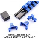 Autojack 6 Piece Blue and Red Sliding Socket Rail 1/4