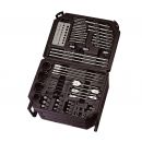 Lumberjack 300Pc HSS Drill Bit Set for Masonry Metal Wood Flat Pozi Bits in Case