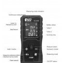 Autojack Handheld Digital Laser Point Distance Meter Tape Range Finder Measure 40m 131ft