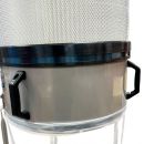 Lumberjack PRO SERIES 1500W Single Bag Dust Collector 203L Filtration 1 Micron Particles Includes Wheels