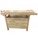 Lumberjack Woodworking Bench with 3 Drawers On-board Cabinet and 2 Vices