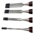 Lumberjack 4 Piece Chisel Set Bevel Edge With Strike Through Cap