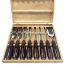 Lumberjack 8 Piece Bevel Edge Chisel Set with Strike Proof Caps Supplied in Wooden Case