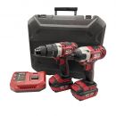 Lumberjack Cordless 20V XPSERIES Twin Kit Hammer Drill & Impact Driver Drill 4A Batteries