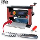 Lumberjack PRO SERIES Thicknesser With Helical Cutter Spiral Head, Portable Bench Top Machine